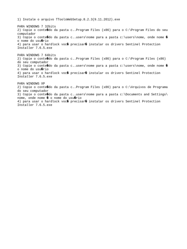 Instalação do Topcon Tools 8.2.3 | PDF | Métodos e Materiais de Ensino ...
