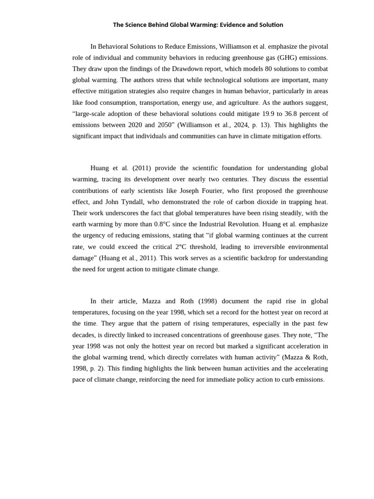 In behavioral solutions to reduce emissions pdf climate change