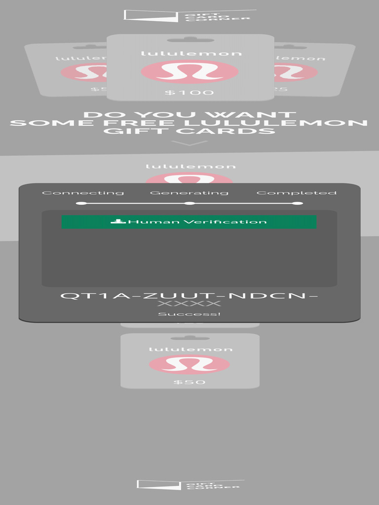 Free Lululemon Gift Cards - Gift Card Corner | PDF