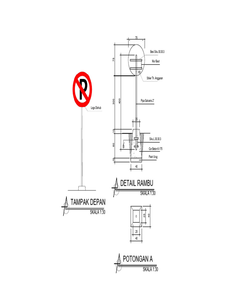 Rambu Dilarang Parkir Fix | PDF