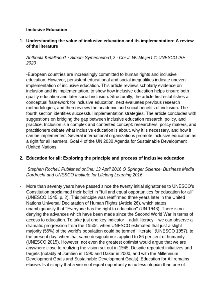 Strategies for Effective Inclusive Education | PDF | Inclusion (Education)