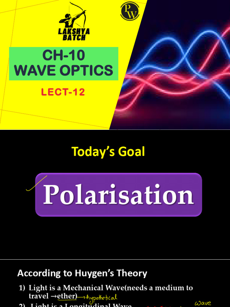 Understanding Light Polarization Concepts | PDF | Polarization (Waves ...