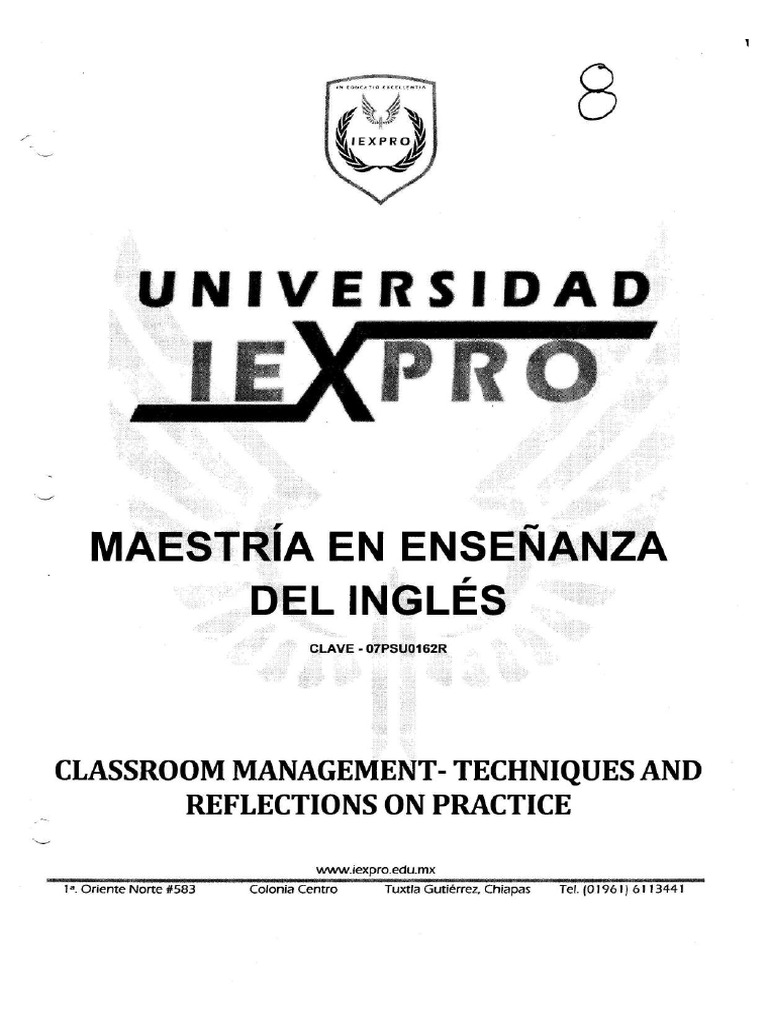 II4 Técnicas de Conducción Del Aula y Reflexiones Sobre La Práctica ...