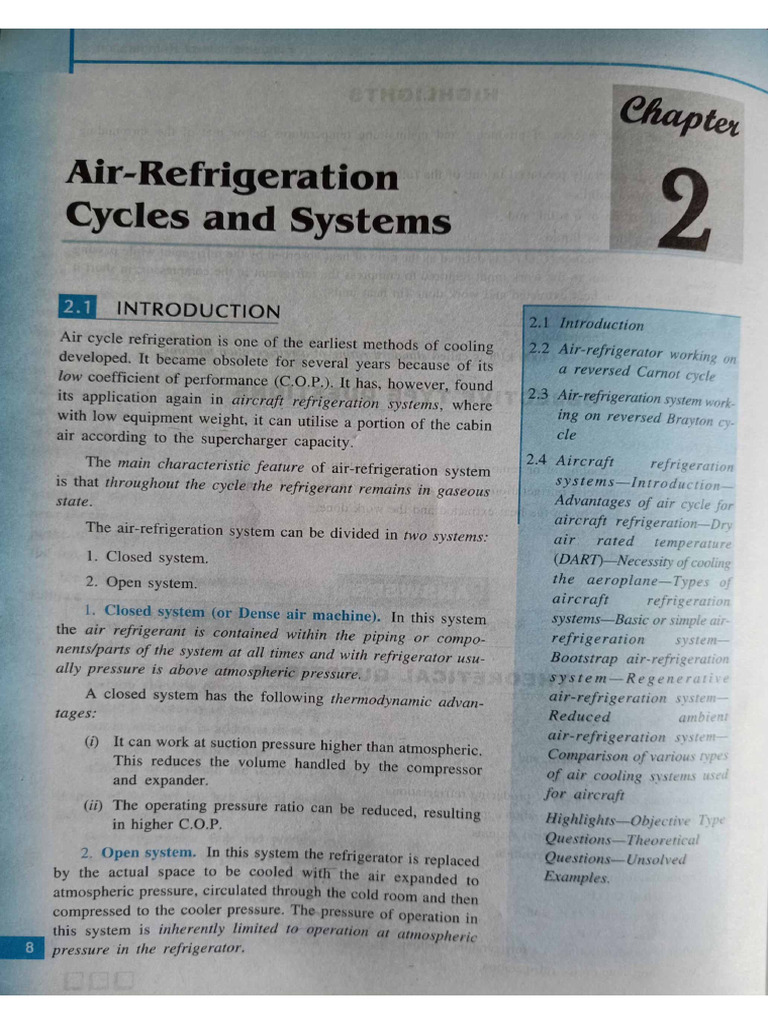 Air-Refrigeration Cycle by RK Rajput | PDF