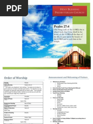 Church Program