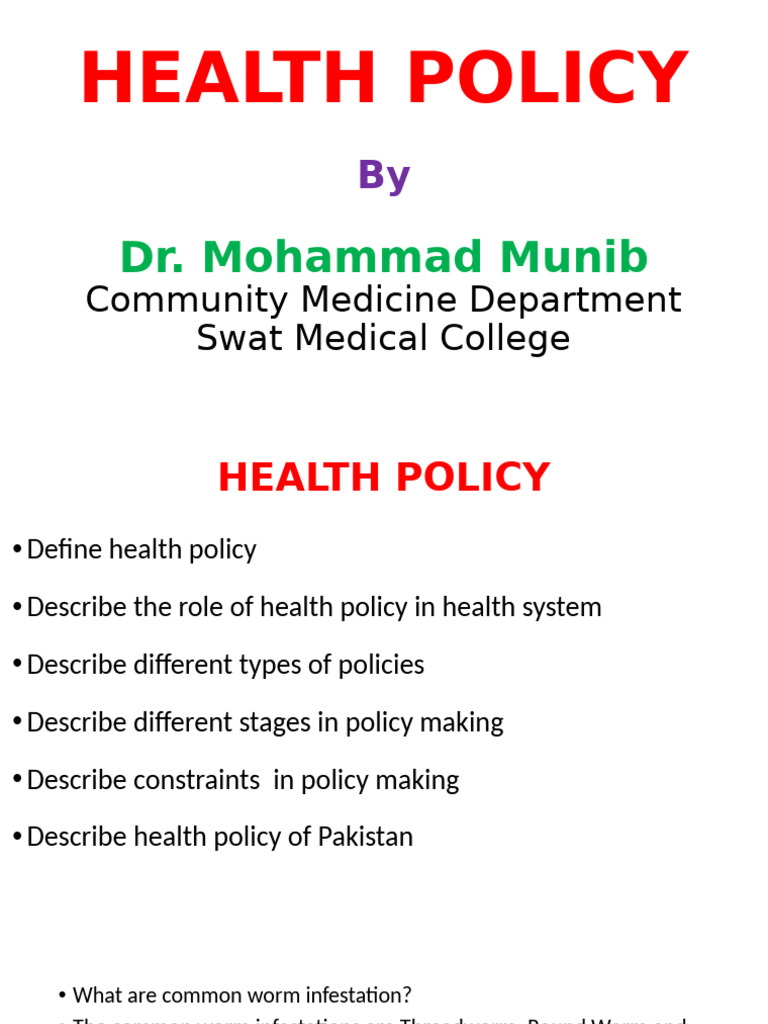 10 Health Policy | PDF