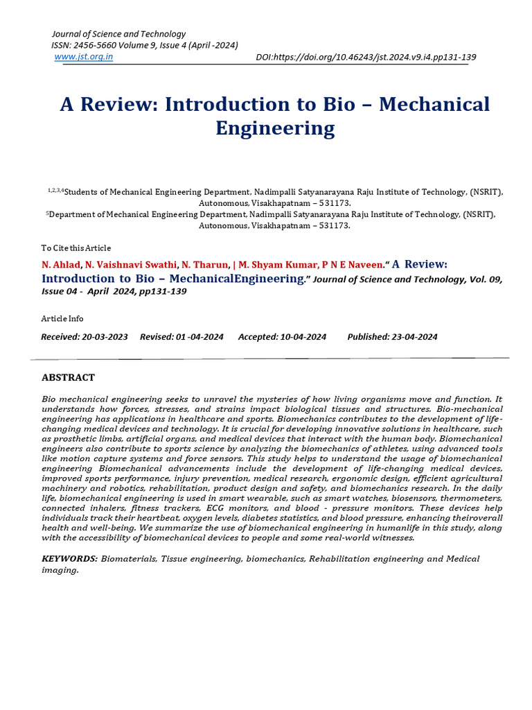 Science and mathematics | PDF | Biomechanics | Engineering