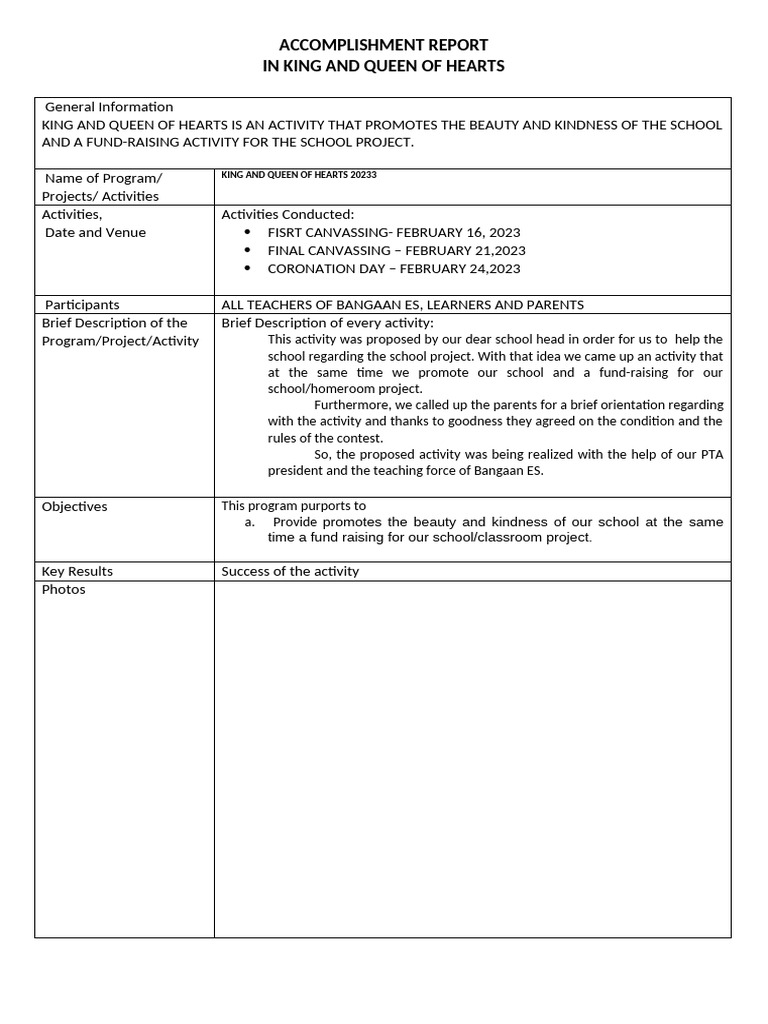 Narrative Report HGP Format Karen | PDF | Career & Growth | Wellness