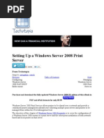 Setting Up A Windows Server 2008 Print Server: From Techotopia