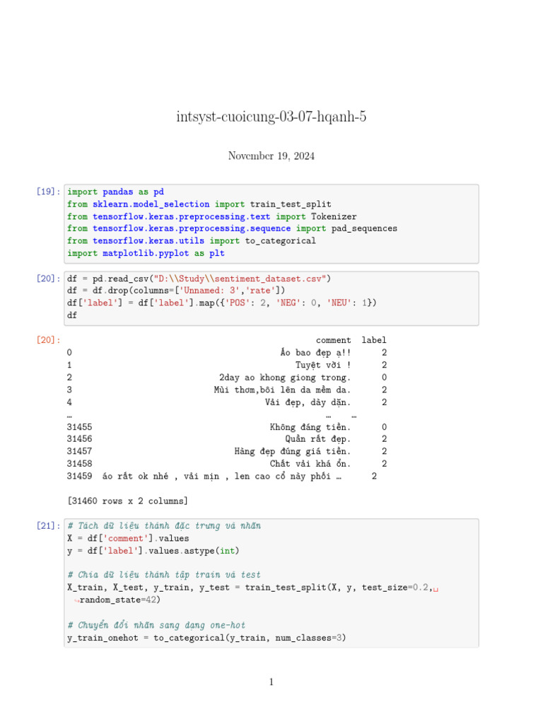 CNN Model for Sentiment Analysis | PDF | Estimation Theory | Machine ...