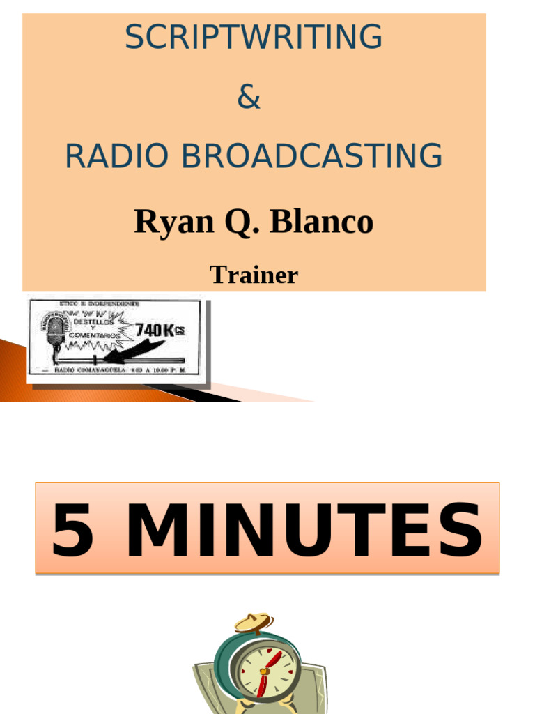 Radio Broadcasting Script Guidelines | PDF | Mass Media