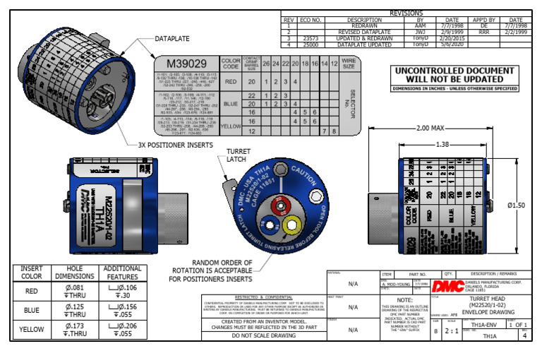 M22520 1-02 Datasheet | PDF