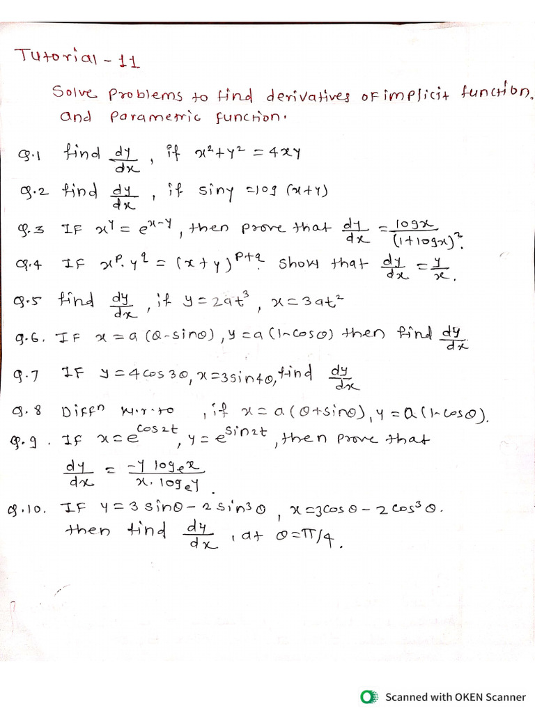 Tutorial 11 | PDF