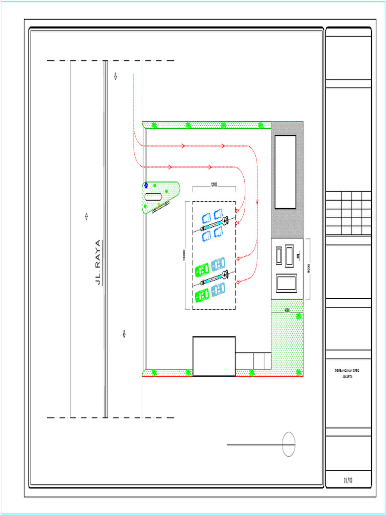SPBG Jakarta Construction Plan | PDF