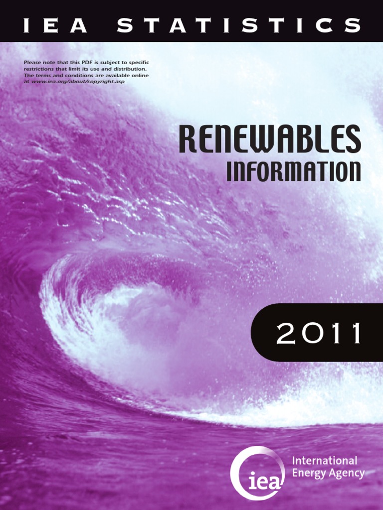 IEA Renewables Information 2011 PDF Renewable Energy
