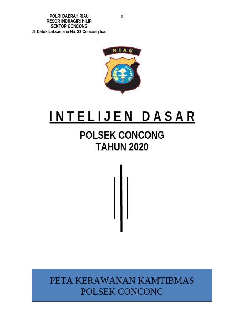 Intel Dasar Polsek Concong | PDF | Sains & Matematika