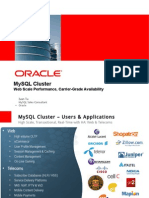 Mysql Cluster: Web Scale Performance, Carrier-Grade Availability