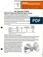 Sylvania Halogen Capsylite PAR-30 50w Product Information Bulletin