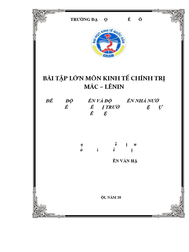 BT Cá Nhân KTCT | PDF