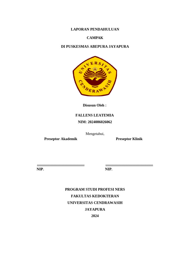 Laporan Pendahuluan | PDF