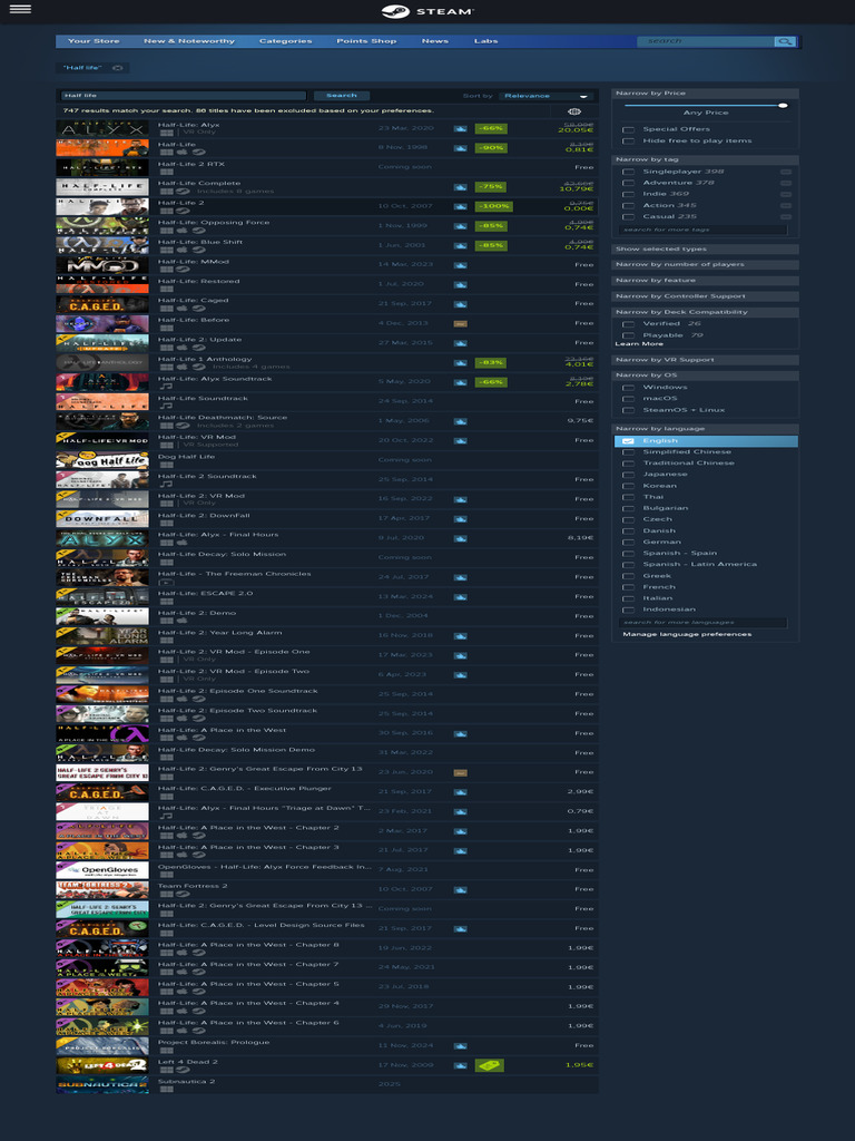 Steam Search Results Overview | PDF | Video Game Gameplay | Video Game ...