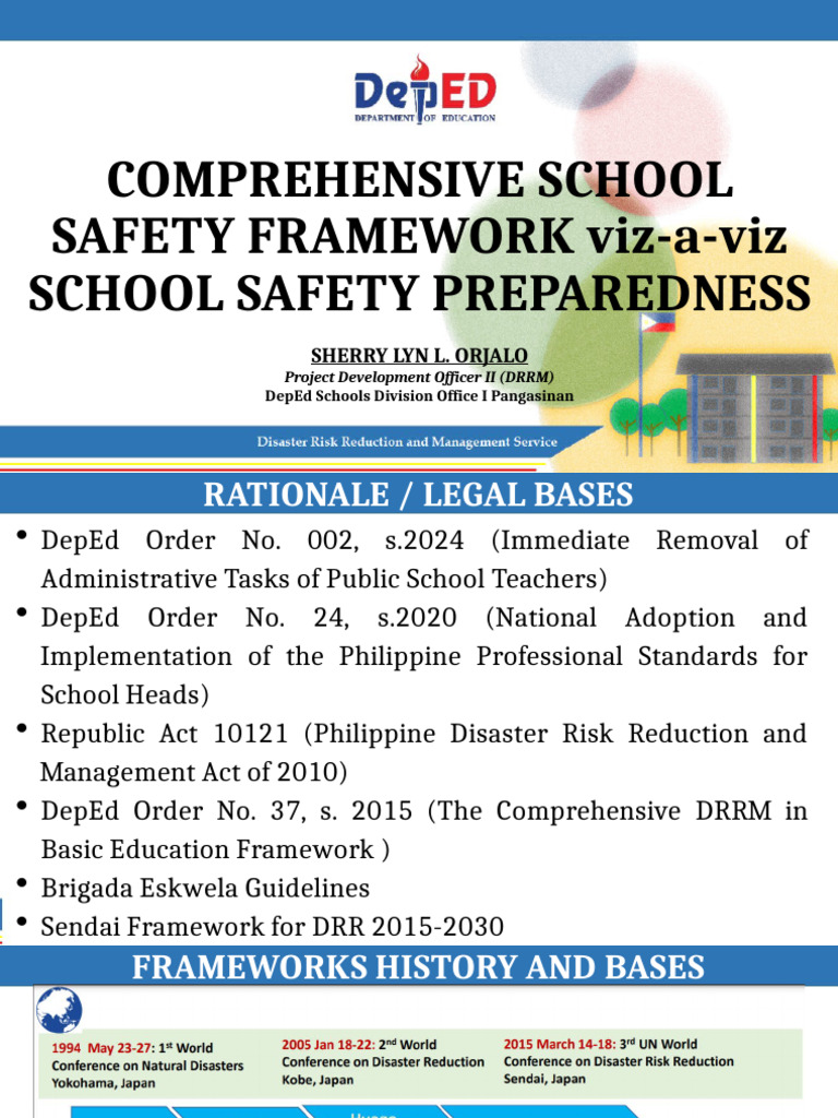 Comprehensive School Safety Framework Viz-A-Viz School Safety ...