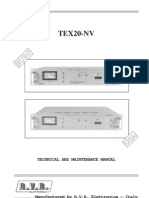 TEX20-NV: Technical and Maintenance Manual