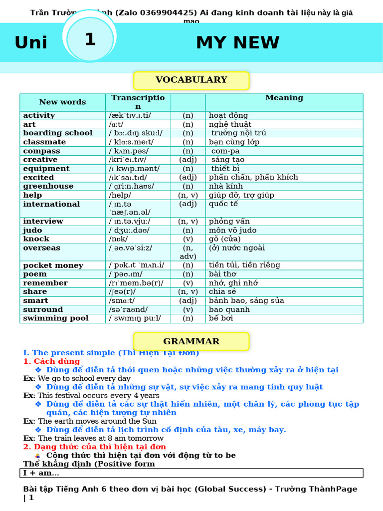 Unit 1 (HS) | PDF