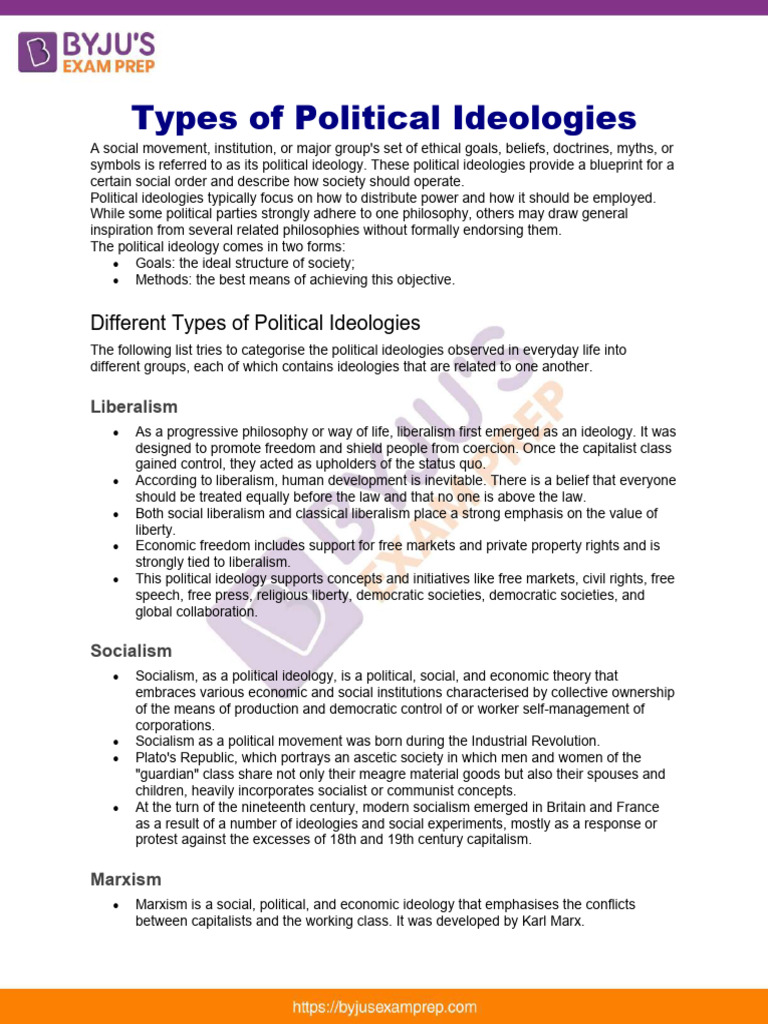 Overview of Political Ideologies | PDF | Liberalism | Feminism
