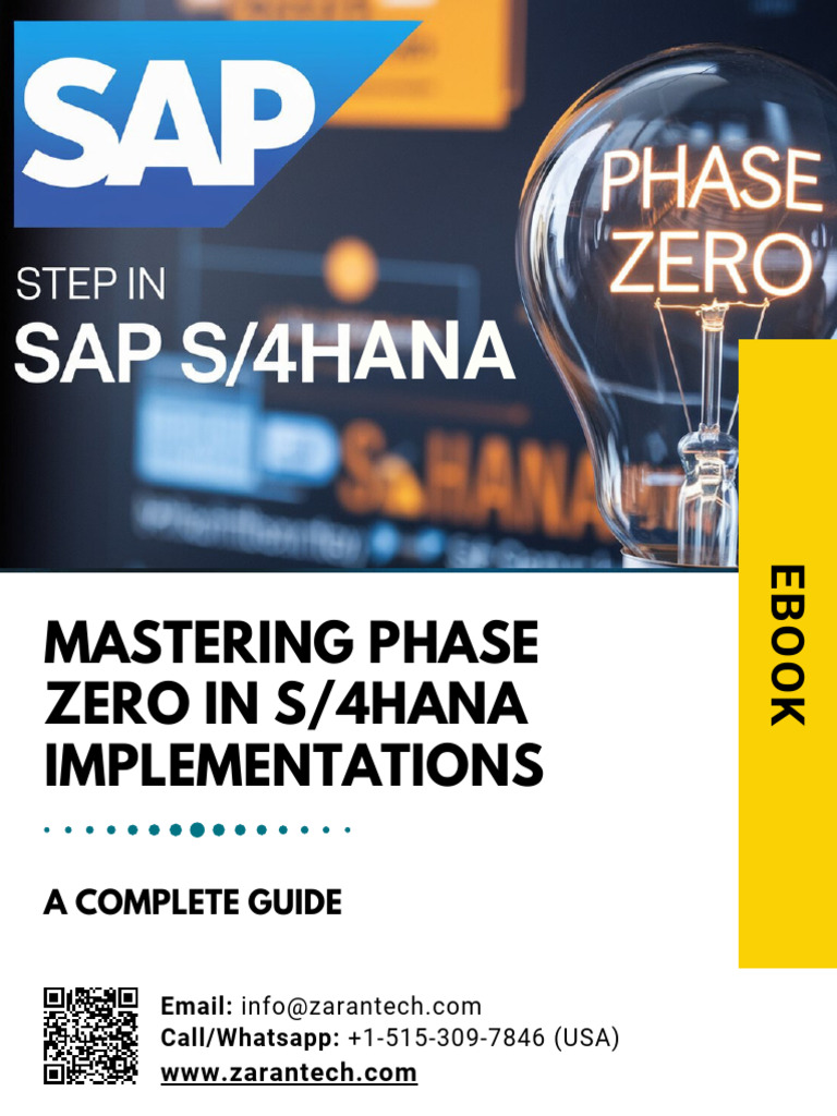 Mastering Phase Zero for S/4HANA Success | PDF | Project Management ...