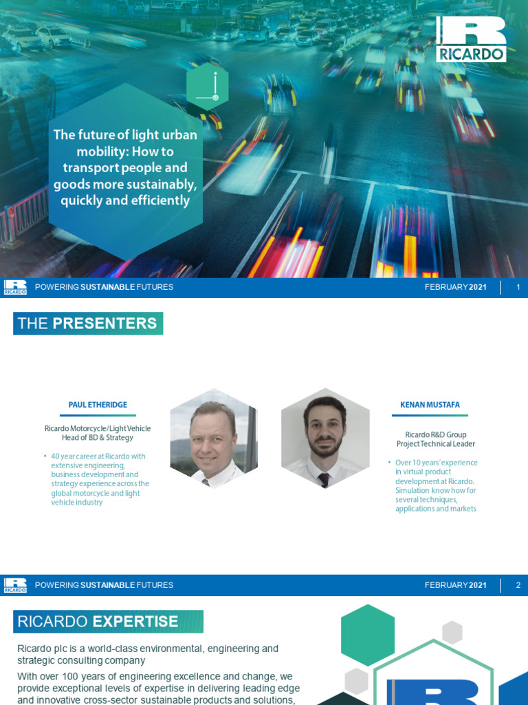 The Future of Light Urban Mobility | PDF | Transport | Sustainable ...
