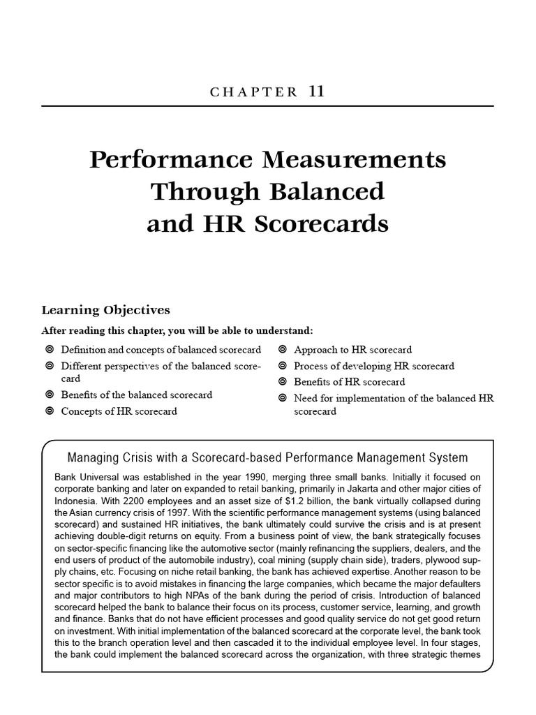 PMS CH 11 | PDF | Performance Indicator | Strategic Management
