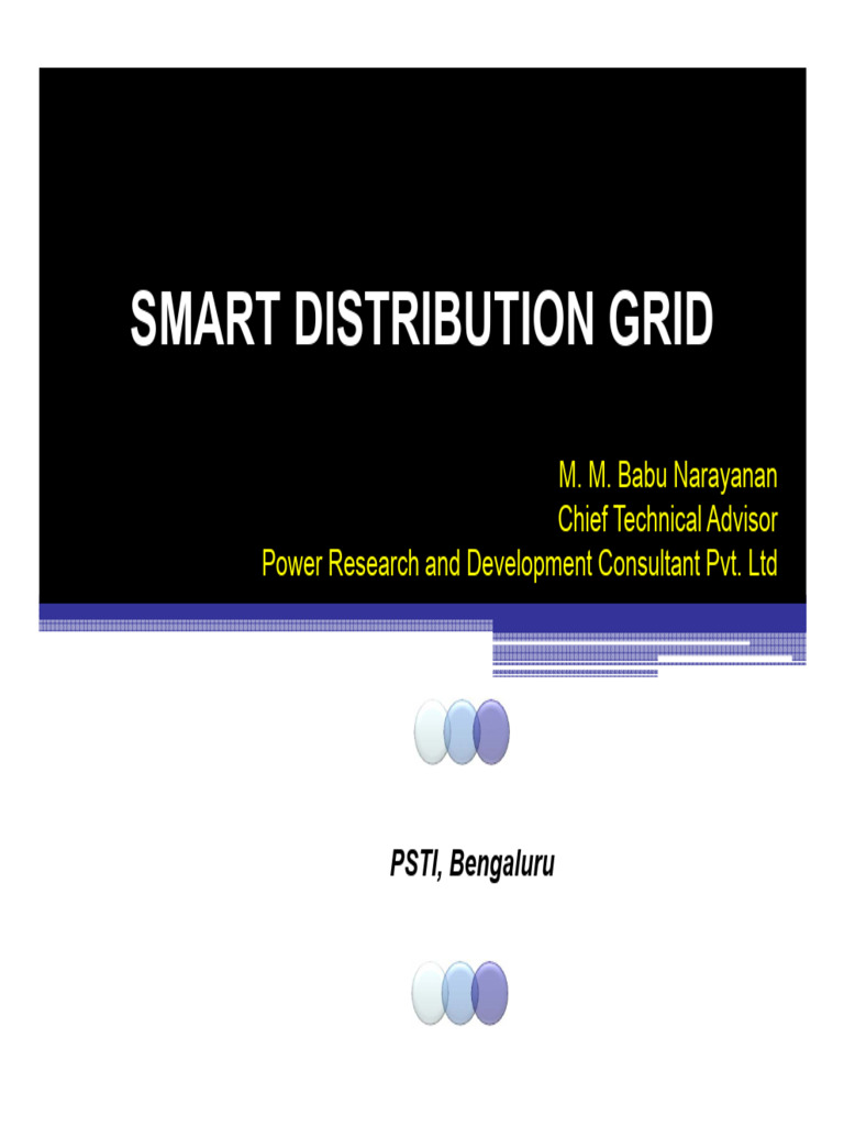Smart Grids - SH Babu Narayan | PDF | Smart Grid | Electrical Grid