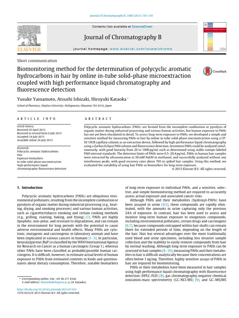 Solid Based Microextraction | PDF | High Performance Liquid ...