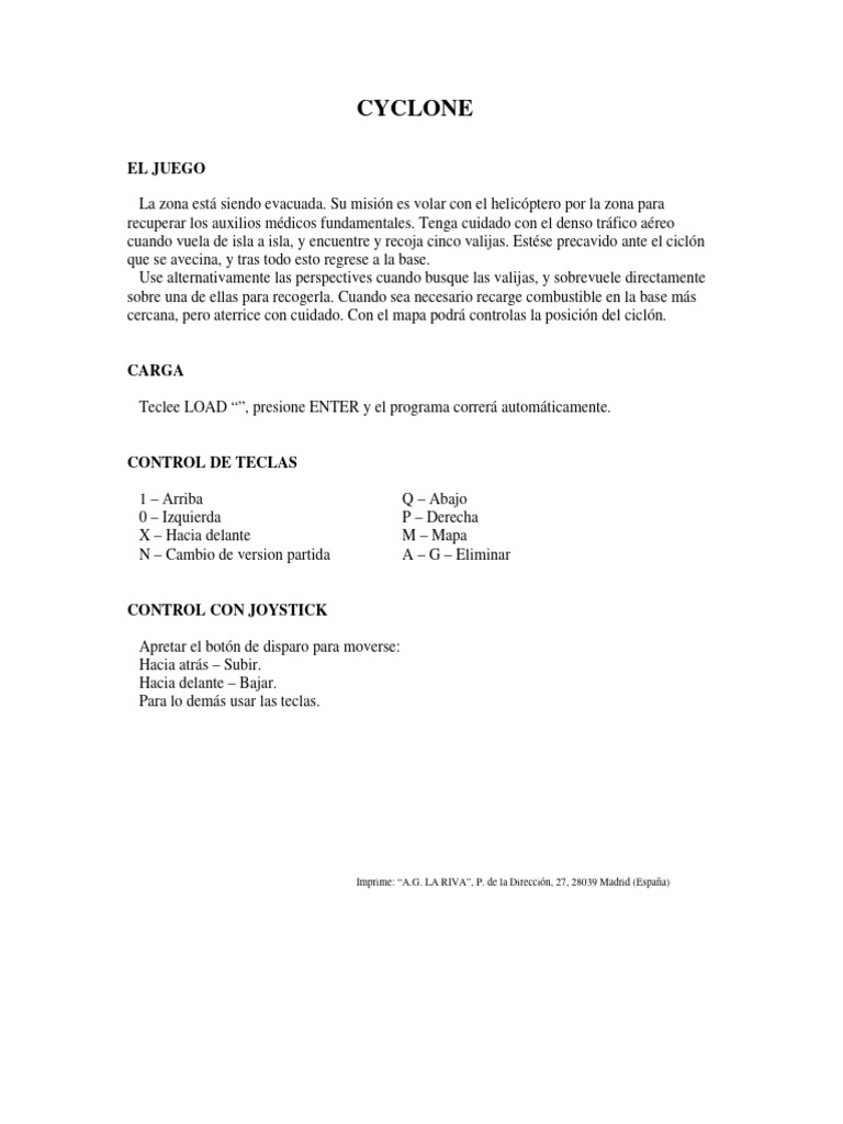 Misión de Rescate Aéreo en Cyclone | PDF