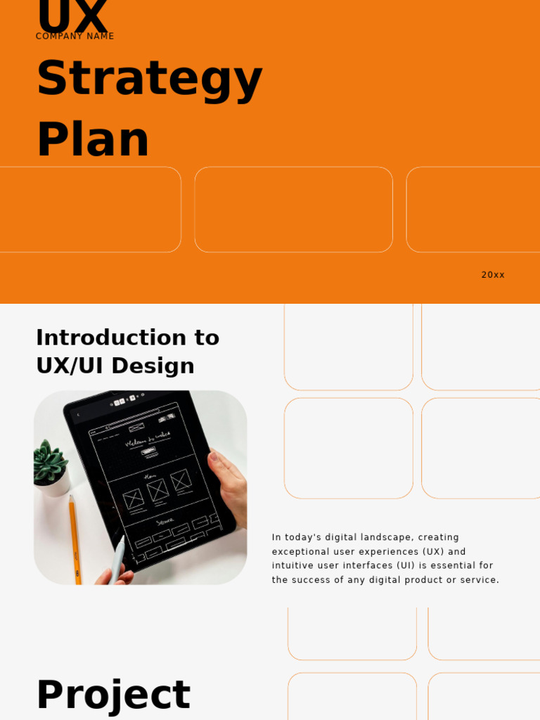 Night Slash UX Strategy Plan Presentation Orange Variant | PDF | User ...