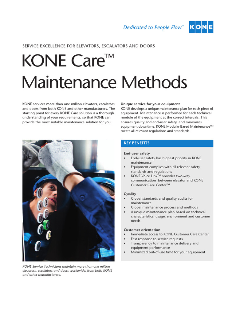KONE Care: Tailored Maintenance Solutions | PDF | Elevator