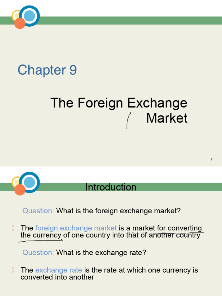 The Foreign Exchange Market | PDF | Foreign Exchange Market | Exchange Rate