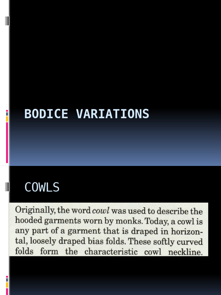 Bodice Variations Cowl | PDF