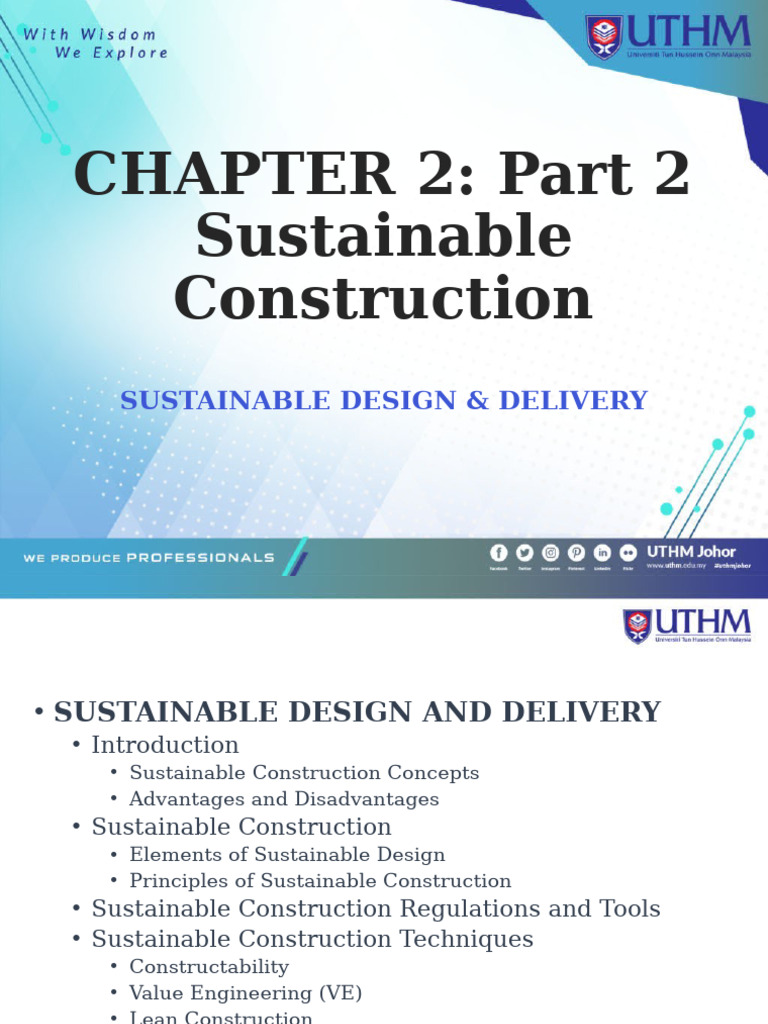 Chapter 2 Part 2 Sustainable Design and Delivery | PDF | Recycling ...