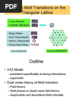 Leon Balents et al- Bosonic Mott Transitions on the Triangular Lattice