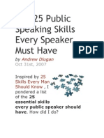 25 Public Speaking Skills Every Speaker Must Master