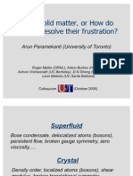 Arun Paramekanti - Supersolid Matter, or How Do Bosons Resolve Their Frustration?