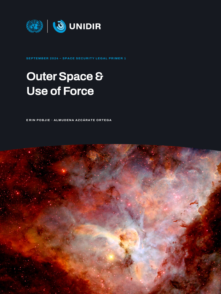 Prohibition of Force in Outer Space | PDF | International Law | Treaty