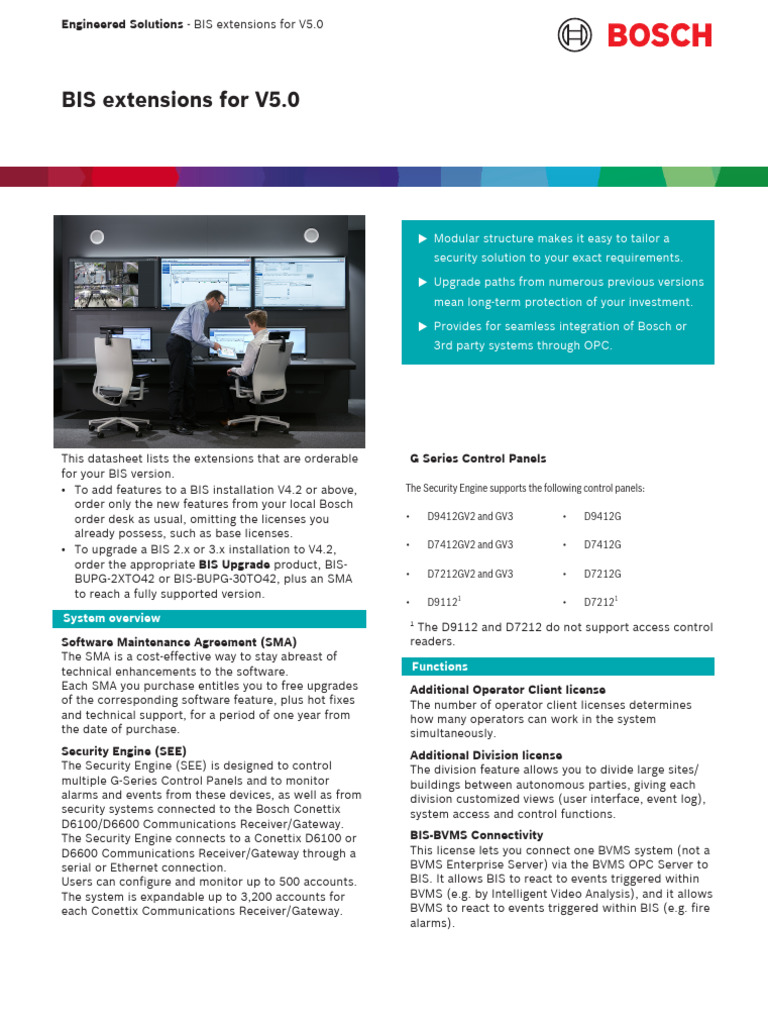 BIS Extensions 4.9 Data Sheet enUS 92071278219 | PDF | Server ...