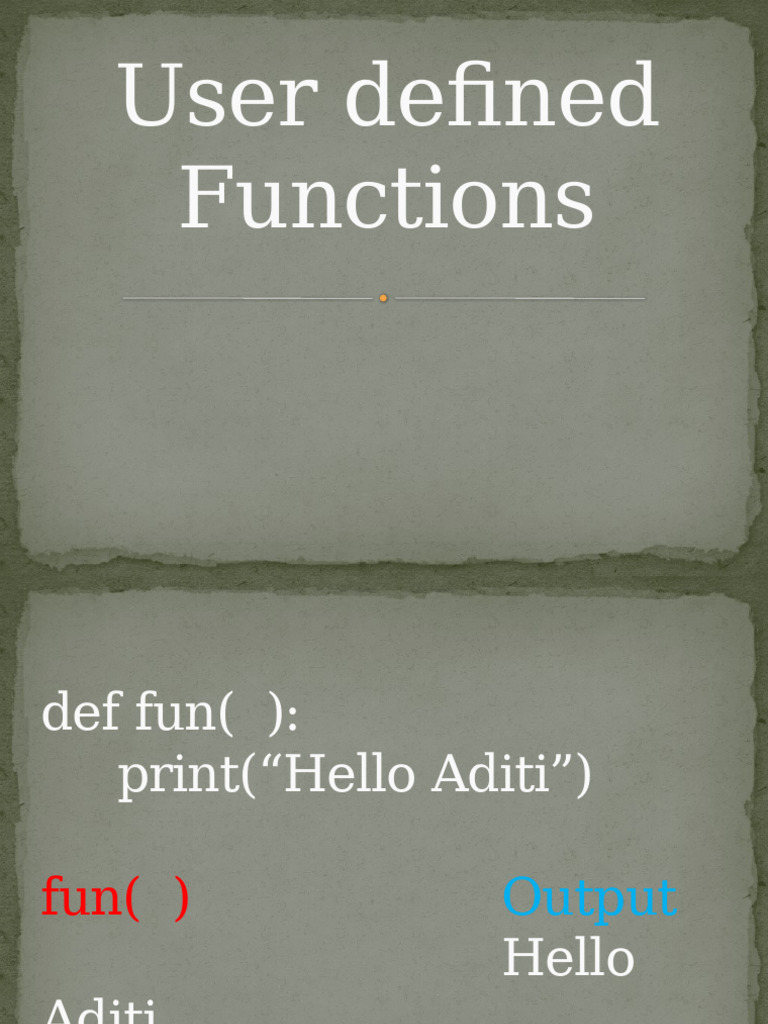 10 User Defined Function | PDF | Parameter (Computer Programming ...