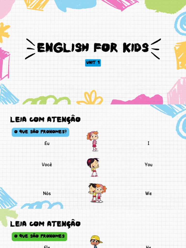 Aprendendo Inglês para Crianças | PDF | Artes Linguísticas e Disciplina