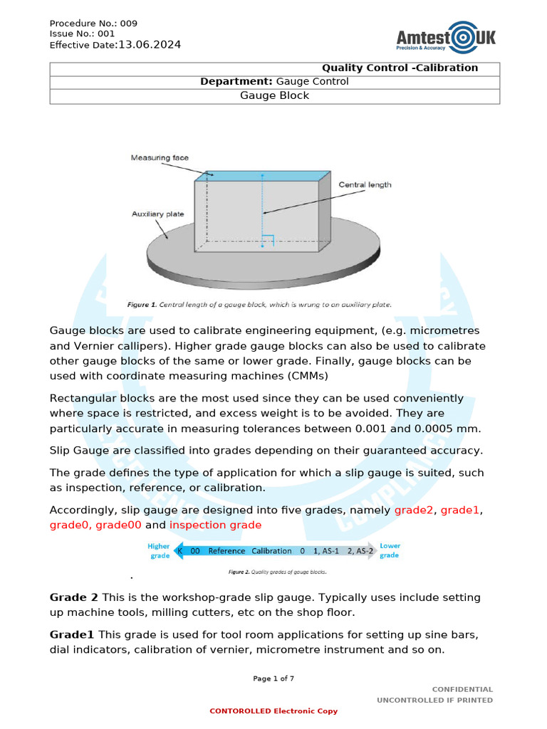 Gauge Block | PDF | Calibration