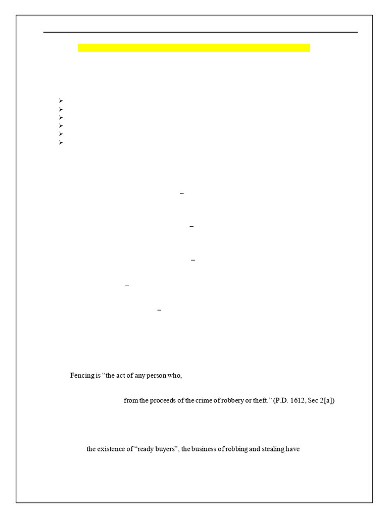 Anti FencingLaw | PDF | Theft | Robbery
