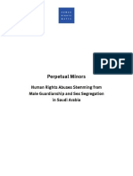 Perpetual Minors: Human Rights Abuses Stemming From Male Guardianship and Sex Segregation in Saudi Arabia